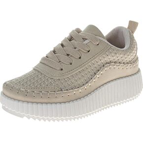 Josmo Shoes Womens Wedge Sole Sneakers - Lace Up Sneaker Casual Athletic Shoe (Sizes 6-10 Adults)