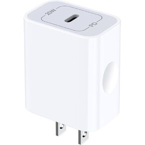[2-Pack] 20W Samsung Fast Charging Block USB C Power Adapter Android Wall Plug Brick Type C Block for Galaxy A15 5G/A55/A35/A14 5G/A54/A25/A23/A13/A53/S24/S23 FE/S22/S21 FE/Z Flip 5,iPhone 15/14/13