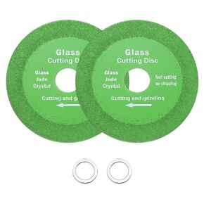 HARFINGTON 3 Pack Glass Cutting Disc 4Inch for Angle Grinder Diamond Cutting Disc Ultra-Thin Saw Blade Wheel with 4/5" Arbor for Cutting Grinding Jade Crystal Tile Ceramic