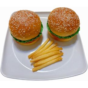 4PCS Simulation Food Artificial Vegetable Sandwich,Faux Vegetable Sandwich, Fake Food Bread Model Photography Prop for Home Kitchen Party Decoration, HC2411-S4