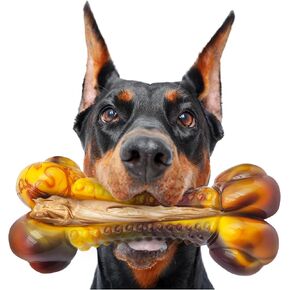 Dog Toys, Interactive Dog Treat Toy Indestructible Dispensing Dog Chew Toy for Aggressive Chewers, Fillable Freezable Treats Slow Feeder, Durable Rubber Puzzle Hallowe Toys Ball Keep Them Busy