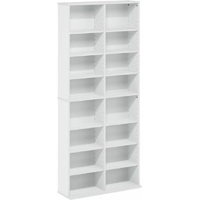 FURINNO JAYA Space Saving Multimedia Storage Tower, Espresso