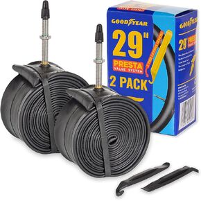Goodyear 700c x 23/32 Presta Valve Tube, Black | 700c Bike Tube with Butyl Rubber | Dependable Mountain Bike Tube for Premium Cycling | 700x23/32
