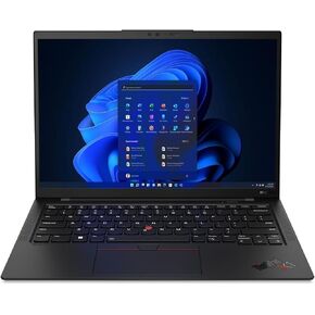 Lenovo Gen 12 ThinkPad X1 Carbon Laptop with Intel Ultra 7 165U vPro Processor, 14" WUXGA 100% sRGB Touchscreen, 32GB 6400MHz RAM, 1TB Gen4 Performance SSD, FHD+ IR+ RGB Camera, and Windows 11 Pro