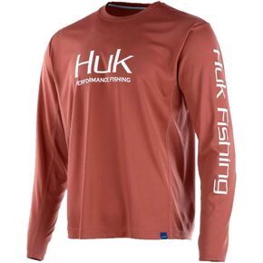 HUK Men's Icon X Long Sleeve Fishing Shirt with Sun Protection in Saudi Arabia