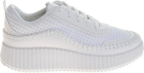 Josmo Shoes Womens Wedge Sole Sneakers - Lace Up Sneaker Casual Athletic Shoe (Sizes 6-10 Adults) in Saudi Arabia