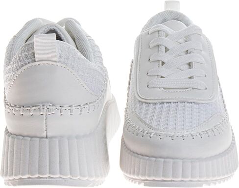 Josmo Shoes Womens Wedge Sole Sneakers - Lace Up Sneaker Casual Athletic Shoe (Sizes 6-10 Adults) in Saudi Arabia