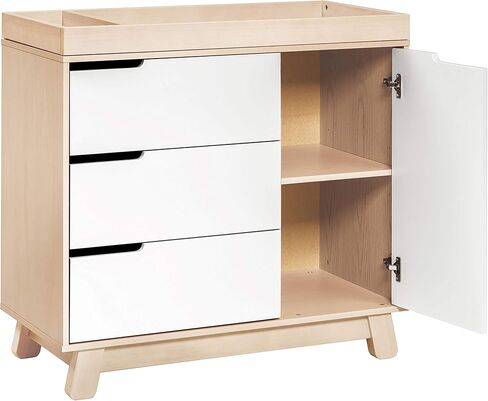 Babyletto Hudson 3-Drawer Changer Dresser with Removable Changing Tray in Forest Green, Greenguard Gold Certified in Kuwait