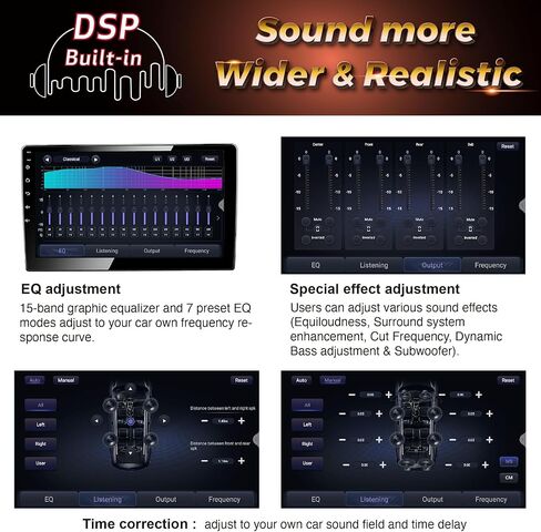 ستيريو سيارة اندرويد 12 حقيقي من اماسياوديو، شاشة لمس دوارة 10.1 انش، عالمي 1 دين، يدعم لاسلكي ابل كاربلاي اندرويد اوتو/ نظام تحديد المواقع العالمي / HD1080P/تشغيل سريع in Kuwait