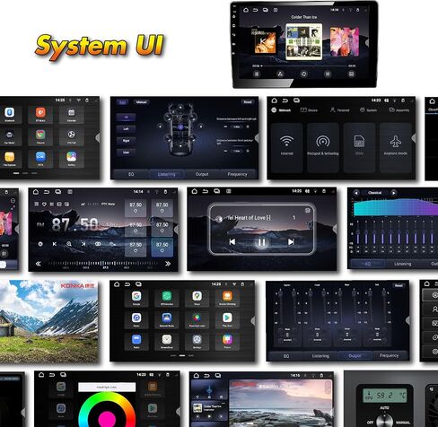 ستيريو سيارة اندرويد 12 حقيقي من اماسياوديو، شاشة لمس دوارة 10.1 انش، عالمي 1 دين، يدعم لاسلكي ابل كاربلاي اندرويد اوتو/ نظام تحديد المواقع العالمي / HD1080P/تشغيل سريع in Kuwait