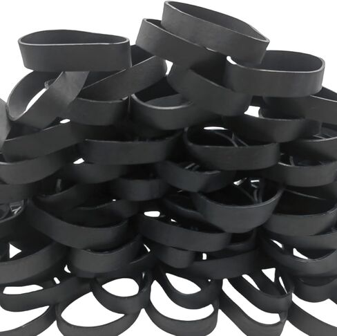 Tactical Rubber Bands Size #33 (3 1/2'' x 1/8''), 200 Pcs Black Thick Heavy Duty Rubber Bands for Office, Home, School, Outdoor Camping Survival Hunting Fishing Hiking Backpacking in Saudi Arabia