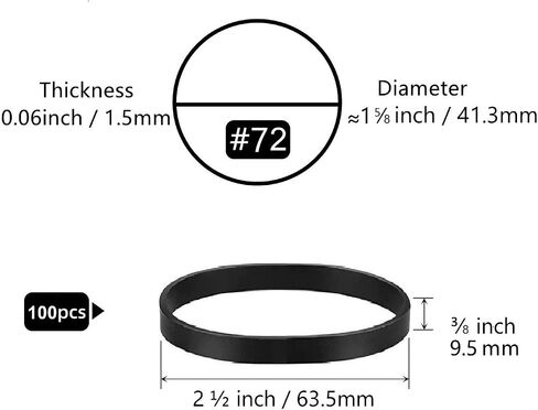 Tactical Rubber Bands Size #33 (3 1/2'' x 1/8''), 200 Pcs Black Thick Heavy Duty Rubber Bands for Office, Home, School, Outdoor Camping Survival Hunting Fishing Hiking Backpacking in Saudi Arabia