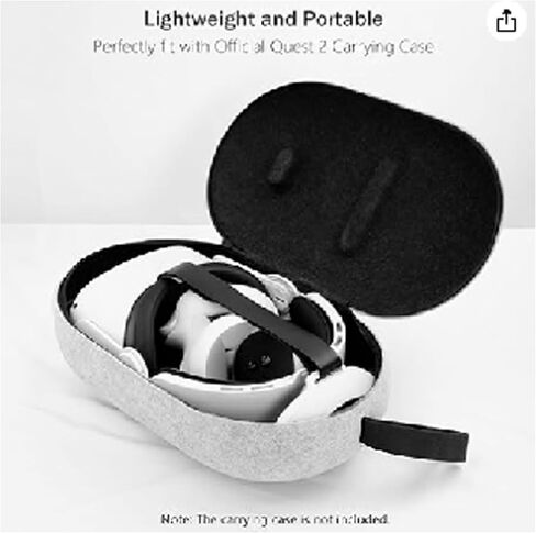 Kuject Design Comfort Head Strap Accessories for Quest 3S/Quest3, Elite Strap Replacement with Adjustable Hinge and Enlarged Head Support, VR Accessories Fit for Carrying Case in Saudi Arabia