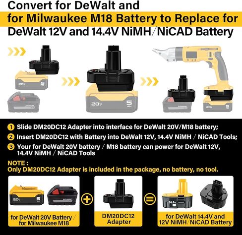 استخدام المحول لأدوات ماكيتا Ni-Cd Ni-Mh، لبطارية ليثيوم ماكيتا 18 فولت LXT BL1830 BL1850 BL1860 BL1840 تحويل إلى بطاريات ماكيتا 12 فولت 14.4 فولت Ni-Cd/Ni-Mh، طاقة لأداة الطاقة اللاسلكية Ni-CD in Kuwait