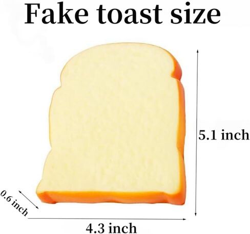 4PCS Simulation Food Artificial Vegetable Sandwich,Faux Vegetable Sandwich, Fake Food Bread Model Photography Prop for Home Kitchen Party Decoration, HC2411-S4 in Saudi Arabia