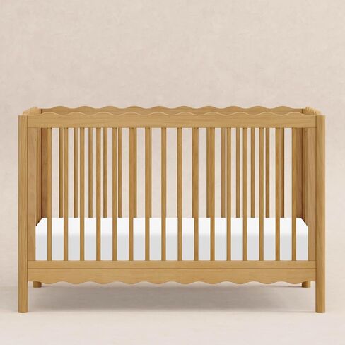Babyletto Swell 4-in-1 Convertible Crib with Toddler Bed Conversion Kit in Light Sage, Greenguard Gold Certified in Kuwait