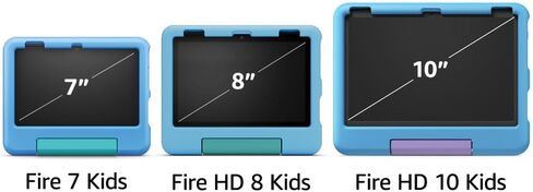 New Amazon Fire HD 8 Kids tablet, ages 3-7 | 3GB memory, ad-free content with parental controls included, 13-hr battery, 32GB, Grape, (2024 release) in Saudi Arabia