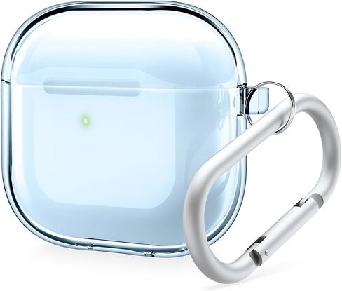 elago Clear Case Compatible with AirPods 4 Case - Compatible with AirPods 4th Generation Case, Carabiner Included, Reduced Yellowing, Wireless Charging, Shock Resistant, Full Protection (Transparent) in Kuwait