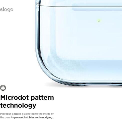 elago Clear Case Compatible with AirPods 4 Case - Compatible with AirPods 4th Generation Case, Carabiner Included, Reduced Yellowing, Wireless Charging, Shock Resistant, Full Protection (Transparent) in Kuwait