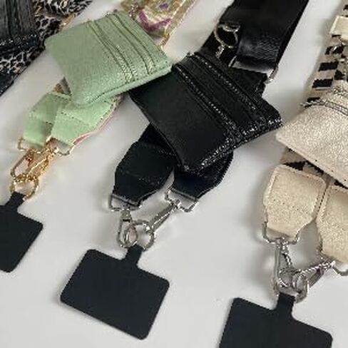 Clip and Go Strap for Phone with Wallet Crossbody, Clip & Go Strap with Pouch for Cell Phone, Cross Body Phone String with Zipper Wallet Pouch, Adjustable Phone Strap Crossbody & Lanyard (Leopard 1PC) in Saudi Arabia