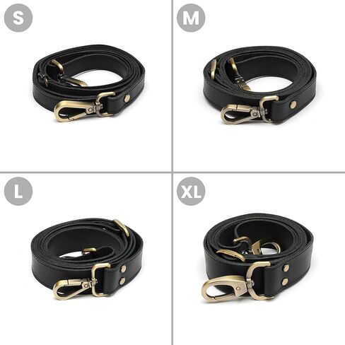 حزام جلدي بديل لحقائب اليد، وحافظات أجهزة MacBook والكمبيوتر المحمول، وحزام كتف جلدي من Crazy Horse، وحزام محفظة جلدي قابل للتعديل مصنوع يدويًا مع مشابك دوارة، مقاس X-Large، جملي in Kuwait