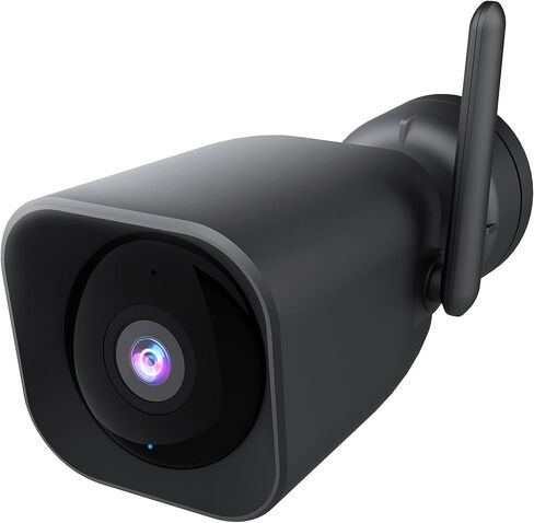 كاميرا Feit الكهربائية CAM/WM/WiFi/BAT 1080p HD خارجية تعمل بالبطارية واي فاي كاميرا مراقبة منزلية ذكية مع رؤية ليلية، صوت ثنائي الاتجاه، أبيض in Kuwait