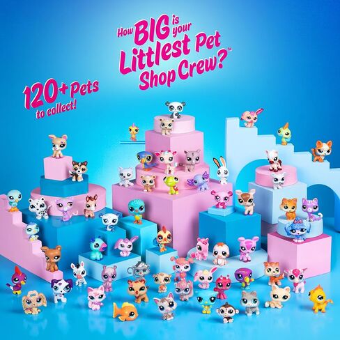 Littlest Pet Shop, Collector Set, Farm Besties Theme - Gen 7, Pets #56-#60, Authentic LPS Bobble Head Figure, Collectible Imagination Toy Animal, Kidults, Girls, Boys, Kids, Tweens Ages 4+ in Kuwait