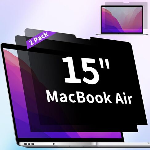 2-Pack Privacy Screen Compatible with MacBook Pro 13 Inch Screen Protector (2016, 2017, 2018, 2019, 2020, 2021, 2022, M1, M2), Laptop Privacy Screen Matte Anti Blue Light Glare Filter in Kuwait