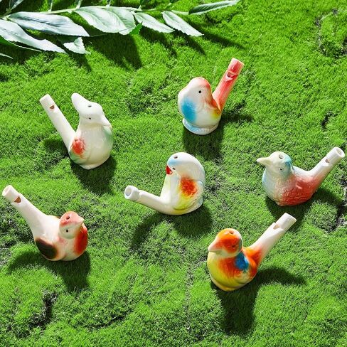صفارات مياه للطيور من البورسلين وبصافرات ماء ملونة من السيراميك للطيور ألعاب لأعياد الميلاد للأطفال، هدية عيد الفصح in Kuwait