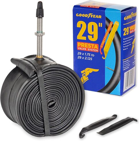 Goodyear 700c x 23/32 Presta Valve Tube, Black | 700c Bike Tube with Butyl Rubber | Dependable Mountain Bike Tube for Premium Cycling | 700x23/32 in Saudi Arabia