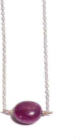 Natural Real Charoite Round Beads Pendant Necklace, Polished Crystals Birthstone, Healing Gemstone, Jewelry, Silver Plated Jewelry 18 inch in Kuwait