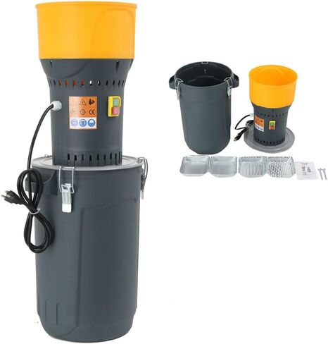 Grain Mill Corn Grinder, 1000w Electric Feed Grinder Mill Dust-Free Dry Cereals Grinder with Detachable Hopper & 5 Sieves for for Wheat Corn Grain Spice Coffee Beans 6.6 Gallons (25L) in Kuwait