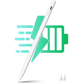 Stylus Pen for iPad, Pencil for Apple iPad, Fast Charge iPad Pencil with Palm Rejection, Tilt Sensitivity, Compatible with iPad 6/7/8/9/10, iPad Mini 5/6, iPad Air 3/4/5, iPad Pro 11''/12.9''