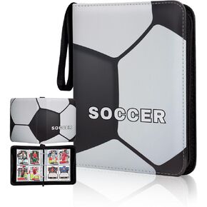 Card Binder Compatible with Football Card, Trading Card, MTG and Other TCG, Fits 400 Cards with 50 Removable Pages, Card Holder Collector for Standard Size Card