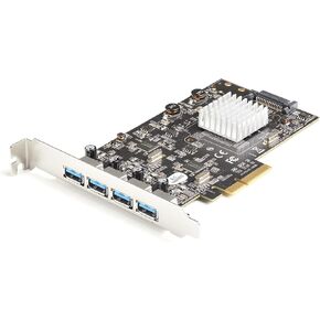 StarTech.com 4-Port USB PCIe Card - 10Gbps USB PCI Express Expansion Card w/ 2 Controllers - 2X USB-C & 2X USB-A Ports (USB 3.2/3.1 Gen 2) - USB/USB-C PCI-e Card - Full Profile (PEXUSB312A2C2V)