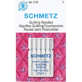25 Schmetz Quilting Sewing Machine Needles 130/705H H-Q Size 75/11