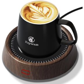 Coffee Mug Warmer Smart Cup Warmer - Excellent Heating & Highest Temp Setting & Light Indicator, Coffee Warmer for Desk Auto Shut Off, Candle Warmer Plate for Beverage, Gifts for Women Men Mom