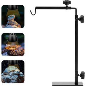 Simple Deluxe Dual Dome Reptile Light Fixture with Separate Switches, Fits Max 100W Reptile Heat Lamp/UVB Light, for Amphibians Terrarium and Tortoise Habitat