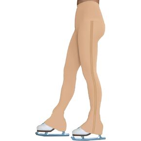 YYA Black Figure Skating Pants for Girls Thremal High Waist Ice Skating Stretch Soft Practice Leggings Wear, 5-13 Years