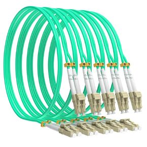 Single Mode Fiber Lc to Lc 2m 5 Pack, OS2 Singlemode Fiber Optic Cable Duplex Lc to Lc, Lc to Lc Single Mode Fiber Patch Cable, LSZH SM Fiber Jumper Cord, SMF 2 Meter 6.56ft