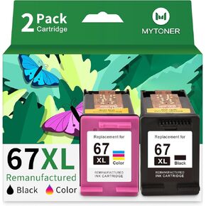 MYTONER 67XL HP Printer Ink Replacement for HP Ink 67 Work with 6055e 2800e in Saudi Arabia