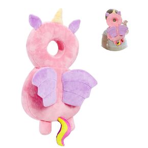 Baby Head Protector Pad Safety Pad for Walking & Crawling, Toddlers Head Safety Adjustable Back-Pack,Pink Unicorn (US)