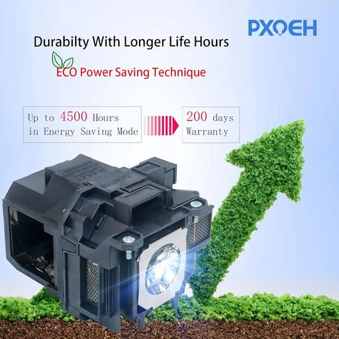 PXOEH ELPLP79/ELPLP80 for Epson PowerLite EB-570 580 575W EB-575Wi EB-1420Wi EB-585W EB-585Wi EB-595Wi BrightLink 575Wi 585Wi 595Wi Pro 1420Wi Pro 1430Wi V13H010L79/80 Replacement Projector Lamp Bulb in Kuwait