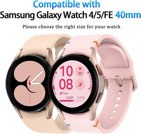 [6+6 عبوات لهاتف Samsung Galaxy Watch 7 حافظة حماية للشاشة 40 مم، زجاج مقسى مضاد للضباب ومجموعة غطاء ممتص للصدمات من البولي كربونات الصلب لملحقات Galaxy Watch7 40 مم، مقاومة للماء in Kuwait