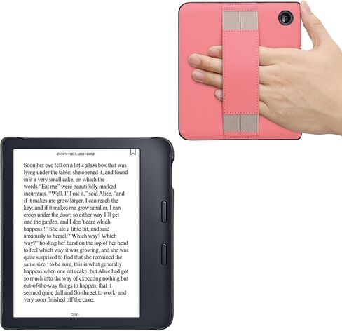 eReader Case Compatible with Kobo Libra 2 Case - PU Leather Reading Device Protective Cover - Grey in Kuwait