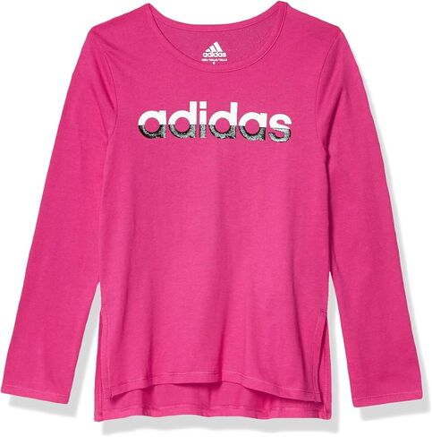 adidas Girls' Long Sleeve Side Vent Tee T-Shirt in Saudi Arabia