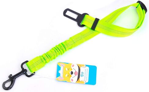 3 Colors Dog Safety Belt Pet Seat Belt Dog Car Harness Adjustable 360° zinc Alloy Buckle with Elastic,High Strength,Wear-Resistant and Durable,Easy to Install,Easy to Wash(Grey) in Kuwait