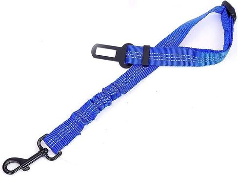 3 Colors Dog Safety Belt Pet Seat Belt Dog Car Harness Adjustable 360° zinc Alloy Buckle with Elastic,High Strength,Wear-Resistant and Durable,Easy to Install,Easy to Wash(Grey) in Kuwait