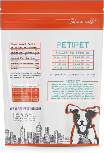 Hip and Joint Supplement for Dogs - Glucosamine and Tumeric Treats - Anti-Inflammatory Chews for Joint Health Support, Arthritis, Pain Relief - For Large and Small Breeds, Senior Dogs, Puppies in Saudi Arabia