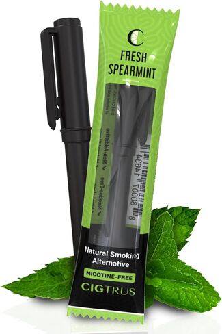 Smokeless Air Puffer | Fresh Spearmint- 3 Piece | Smoking Alternative Oil Pen- Non-Electric | Nicotine-Free, Smoke-Free, Tobacco-Free | Oral Fixation Craving Relief in Saudi Arabia